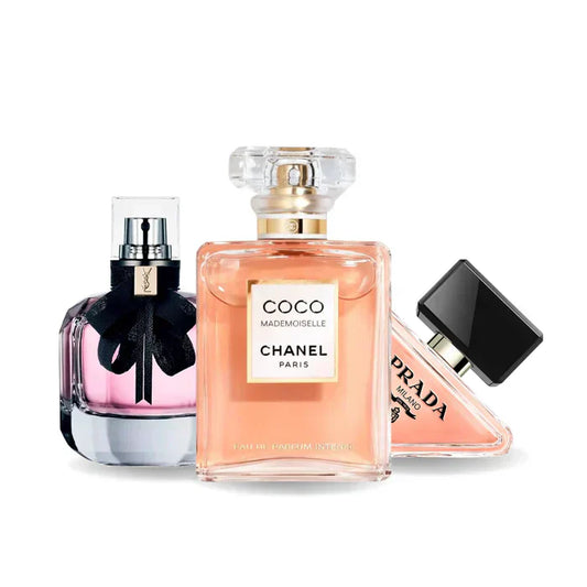 Set di 3 profumi: Prada PARADOXE, COCO MADEMOISELLE y MON PARIS 100ml