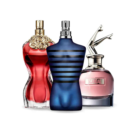 Set di 3 profumi: LA BELLE, ULTRA MALE en Gaultier SCANDAL 100 ml
