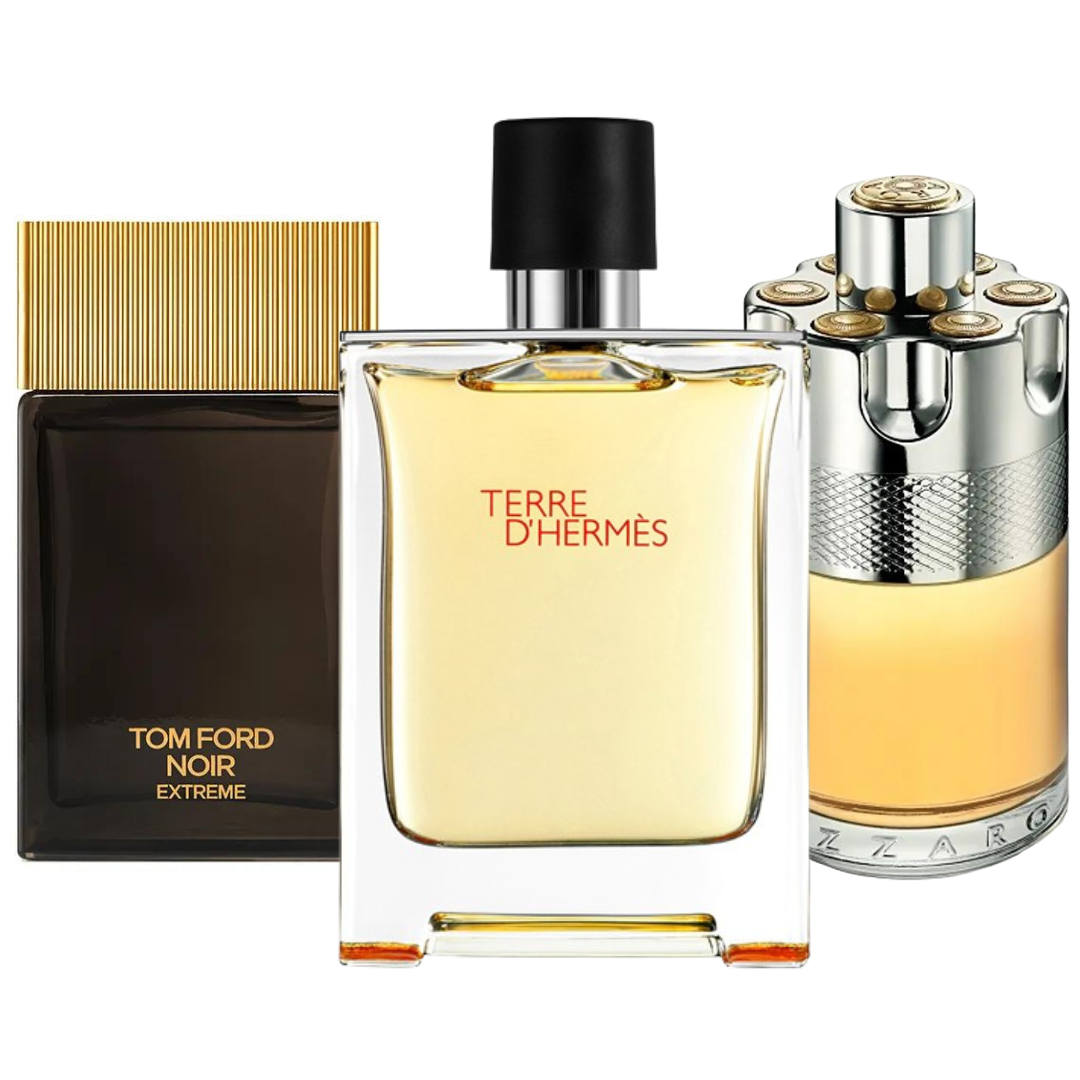 Set di 3 profumi: Terre de’Herme, Azzaro Wanted,yTom Ford Noir Extreme 100ml